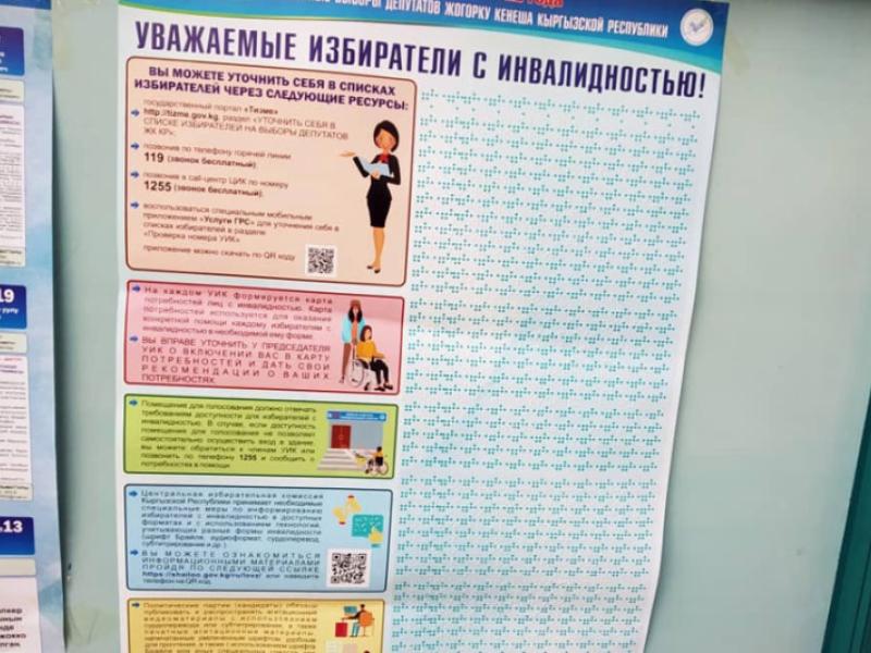 Акыйкатчы институтунун кызматкерлери Бишкек шаарындагы бир мандаттуу эки шайлоо округу боюнча КР ЖК кайра шайлоонун жүрүшүнө мониторинг жүргүзүүдө