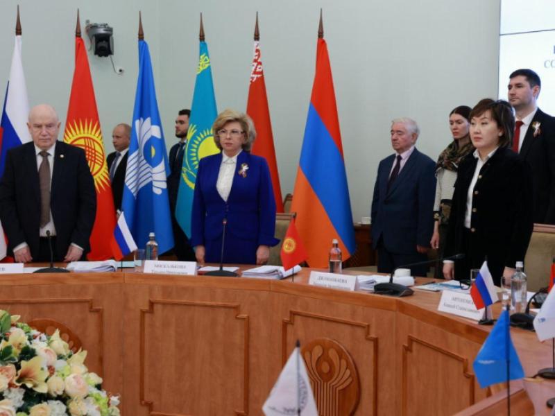 Акыйкатчы приняла участие в заседании Комиссии по правам человека СНГ