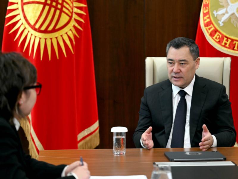 Президент Садыр Жапаров принял Акыйкатчы Джамилю Джаманбаеву