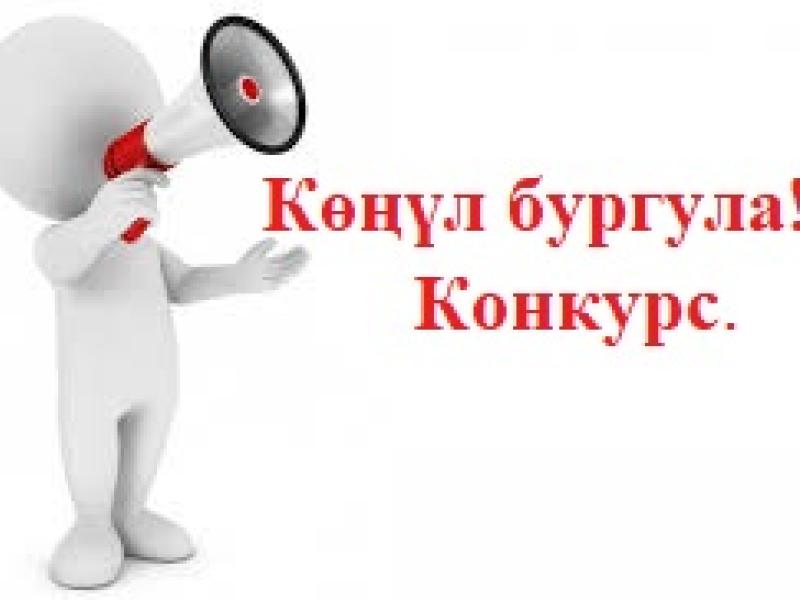 Кыргыз Республикасынын Акыйкатчы (Омбудсмен) аппараты аппараттын ички кадрлар резервинде турган адамдардын арасында ички конкурс жарыялайт