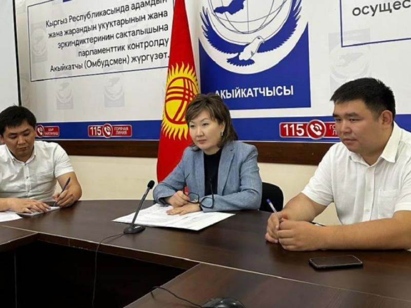 Акыйкатчы Джамиля Джаманбаева ЕККУ АУДИБдин демократиялаштыруу боюнча департаментинин башчысы менен  сүйлөштү