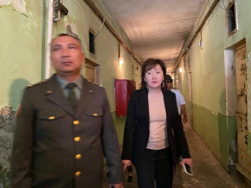 Akyikatchy Dzhamilia Dzhamanbaeva visited pre-trial  detention center-5 in Osh city