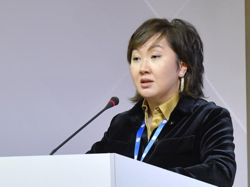 Жамиля Жаманбаева Баку шаарында өткөн эл аралык конференцияда сөз сүйлөдү