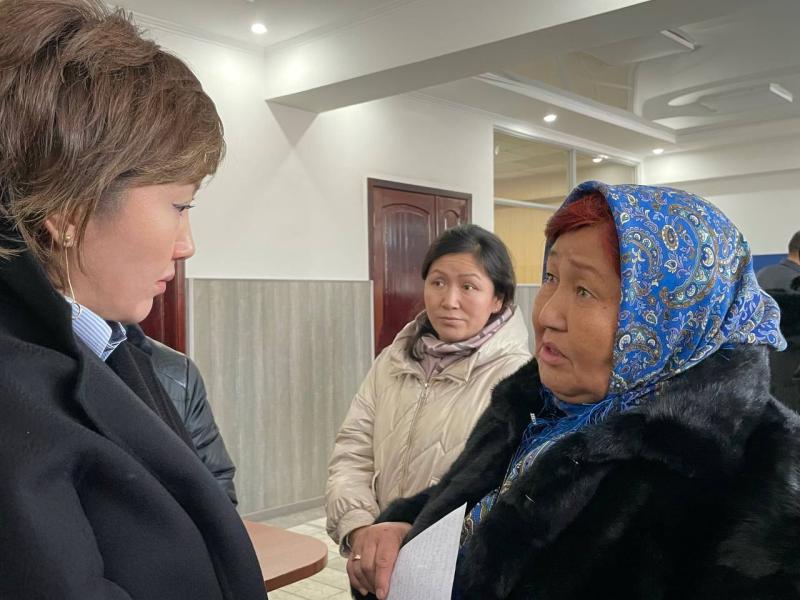 Акыйкатчы  Джамиля Джаманбаева Чүй областынын эли менен жолугушту