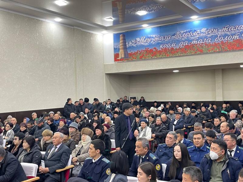 Акыйкатчы  Джамиля Джаманбаева Чүй областынын эли менен жолугушту