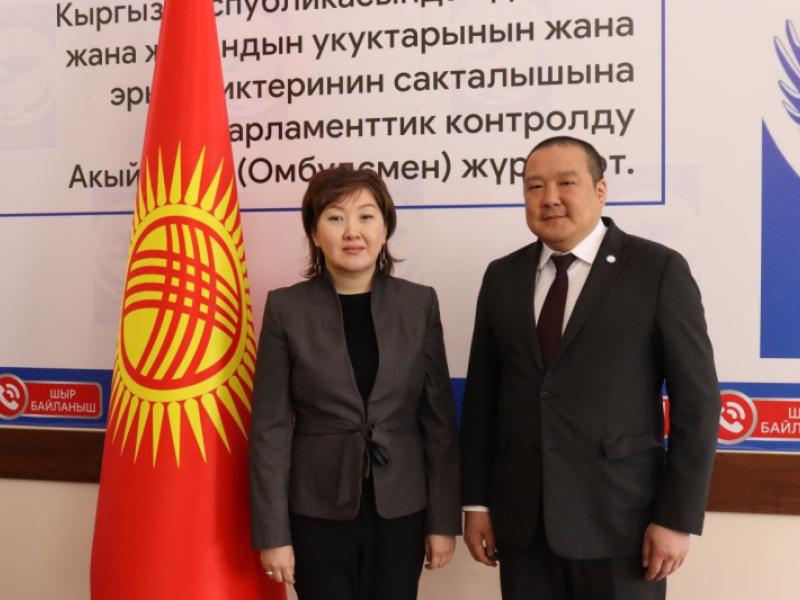 Жамиля Жаманбаева Монголиянын Омбудсмени менен жолугушту
