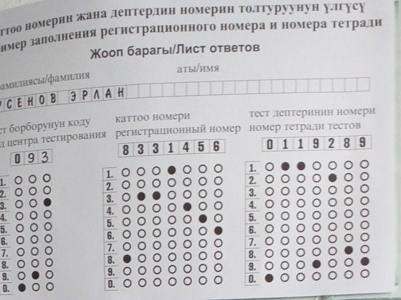 Акыйкатчынын Нарын облустук өкүлчүлүгү Нарын шаарында Жалпы республикалык тестирлөөнүн жүрүшүнө мониторинг жүргүздү